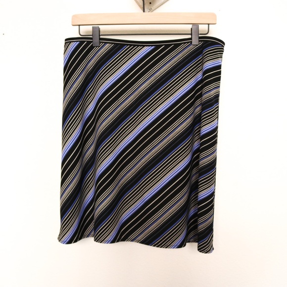 Vintage 90s Express Striped Mini Skirt - Picture 2 of 3
